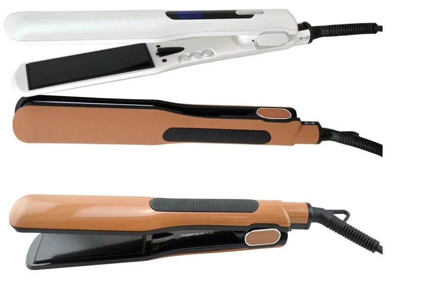 Hair Straightener Machine Hair Straightening with LED Display Titanium Plate Flat Iron