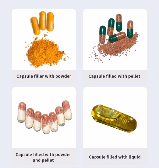 Máquina llenadora de cápsulas de gelatina dura, máquina llenadora y selladora automática de cápsulas